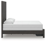 Fraluna Charcoal Queen Panel Storage Bed