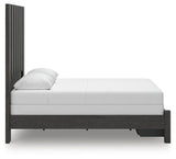 Fraluna Charcoal Panel Storage Bedroom Set view 5