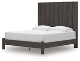 Fraluna Charcoal King Panel Bed