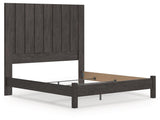 Fraluna Charcoal King Panel Bed