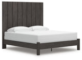 Fraluna Charcoal King Panel Bed