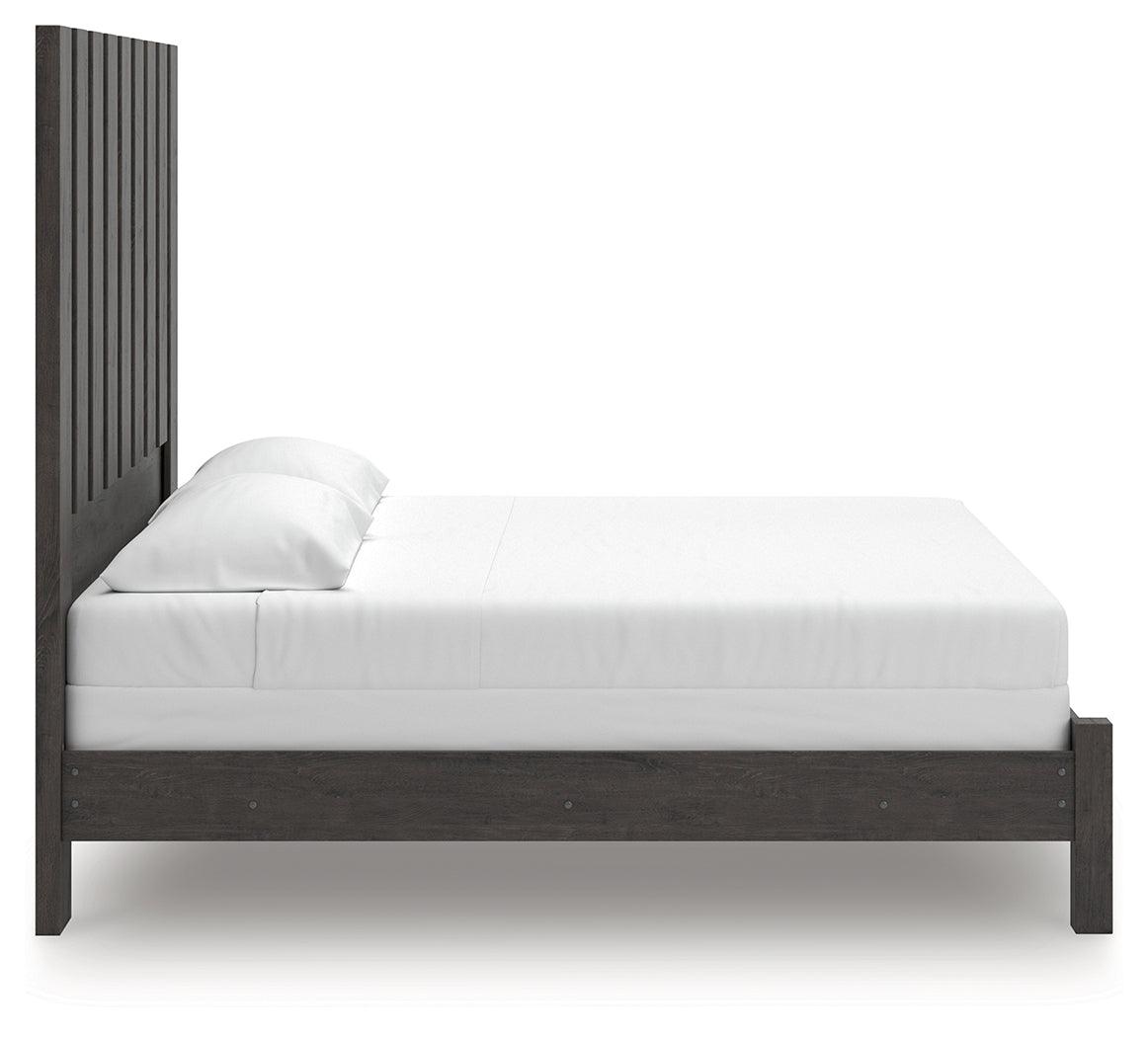Fraluna Charcoal King Panel Bed
