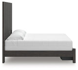Fraluna Charcoal King Panel Storage Bed