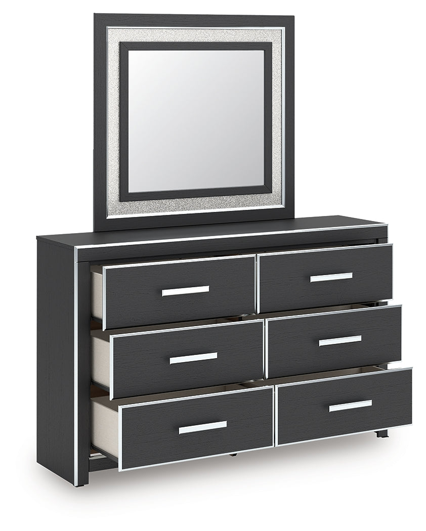 Zuraleus Black Dresser and Mirror