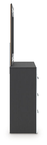 Zuraleus Black Dresser and Mirror