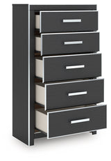 Zuraleus Black Chest of Drawers