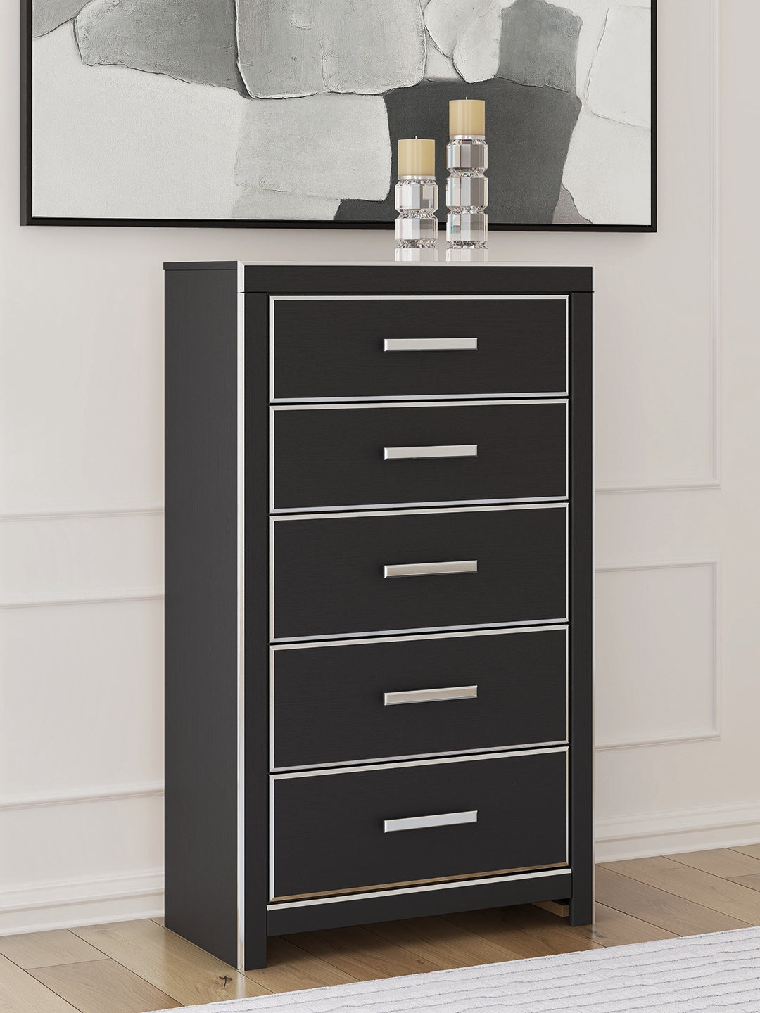 Zuraleus Black Chest of Drawers