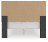 Zuraleus Black Queen Upholstered Panel Storage Bed