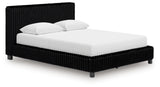 Zuraleus Black Queen Upholstered Bed