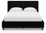 Zuraleus Black Queen Upholstered Bed