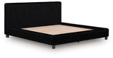 Zuraleus Black King Upholstered Bed