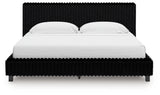Zuraleus Black King Upholstered Bed