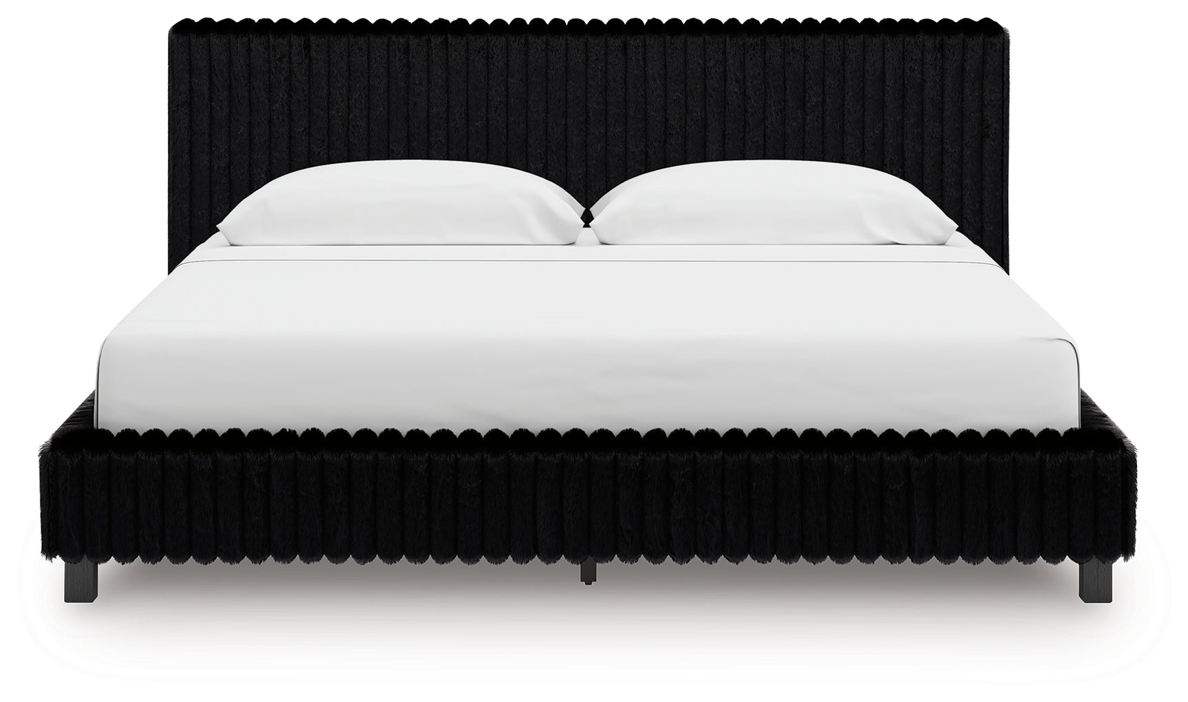 Zuraleus Black King Upholstered Bed