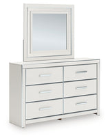 Zuraleus White Dresser and Mirror