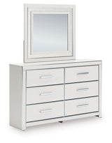 Zuraleus White Upholstered Panel Bedroom Set 2 angled view