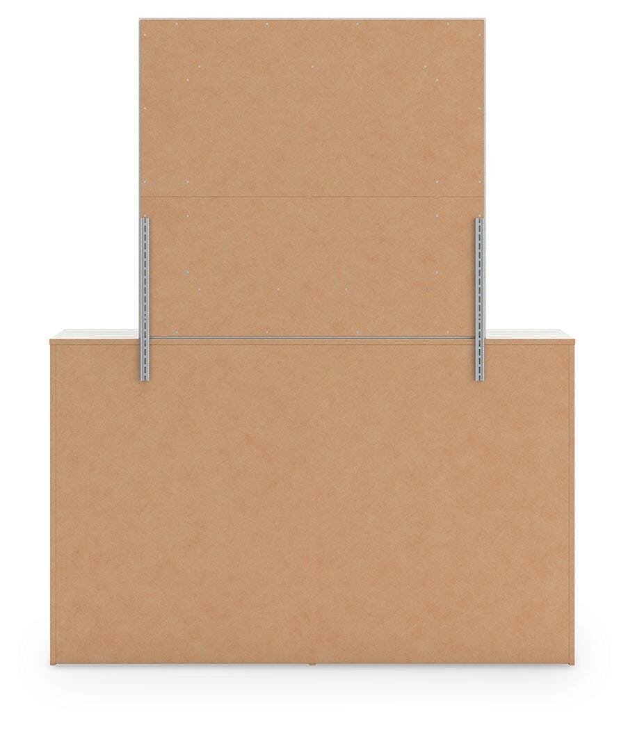 Zuraleus White Upholstered Panel Platform Storage Bedroom Set view 16