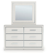 Zuraleus White Dresser and Mirror