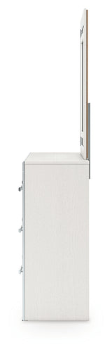 Zuraleus White Dresser and Mirror
