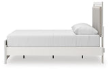Zuraleus White Upholstered Panel Platform Platform Upholstered Bedroom Set 2 view 8