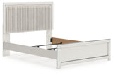 Zuraleus White Queen Upholstered Panel Bed