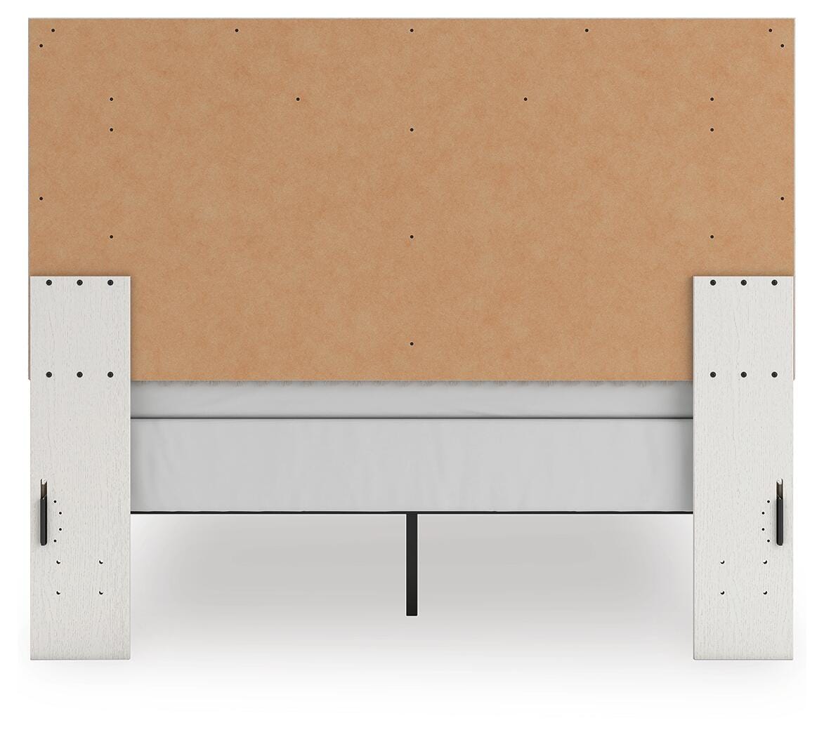 Zuraleus White Upholstered Panel Bedroom Set 2 view 6