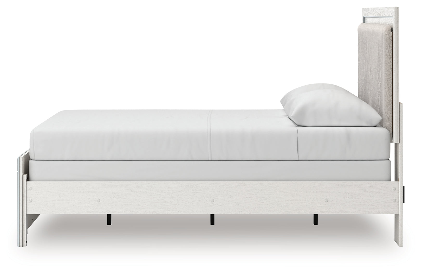 Zuraleus White Queen Upholstered Panel Bed