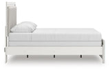 Zuraleus White Upholstered Panel Bedroom Set 2 view 5