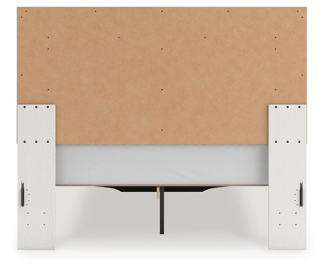 Zuraleus White Upholstered Panel Platform Storage Bedroom Set view 7