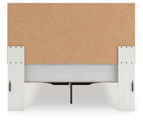 Zuraleus White Upholstered Panel Platform Storage Bedroom Set view 7