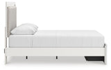 Zuraleus White Upholstered Panel Platform Storage Bedroom Set view 6