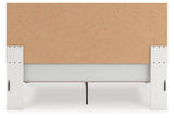 Zuraleus White King Upholstered Panel Platform Bed