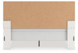 Zuraleus White King Upholstered Panel Bed