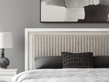 Zuraleus White King Upholstered Panel Bed