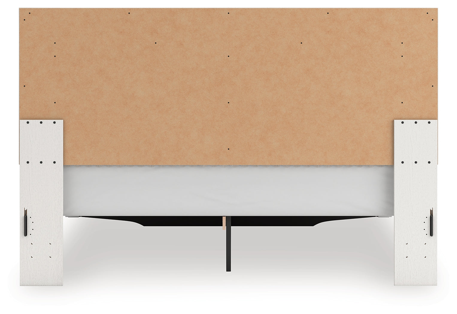 Zuraleus White King Upholstered Panel Storage Bed