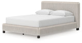 Zuraleus White Queen Upholstered Bed