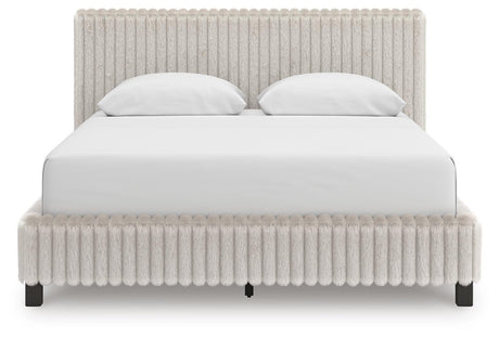 Zuraleus White Upholstered Bedroom Set view 4