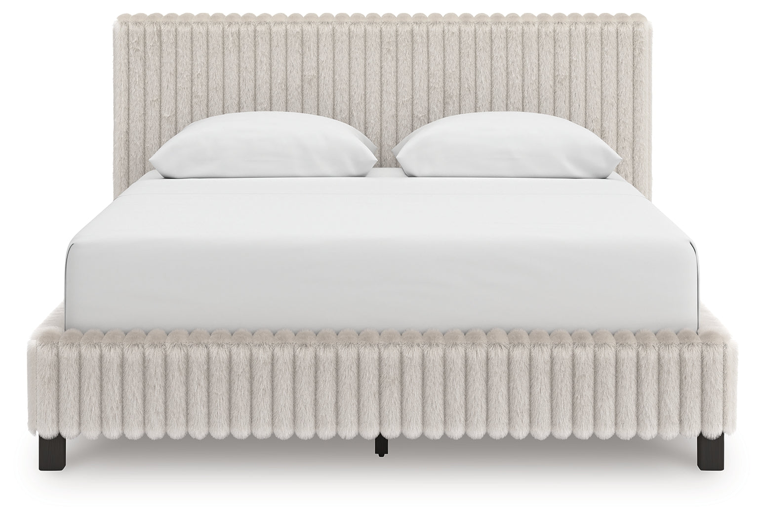 Zuraleus White Queen Upholstered Bed