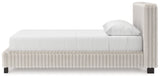 Zuraleus White Queen Upholstered Bed