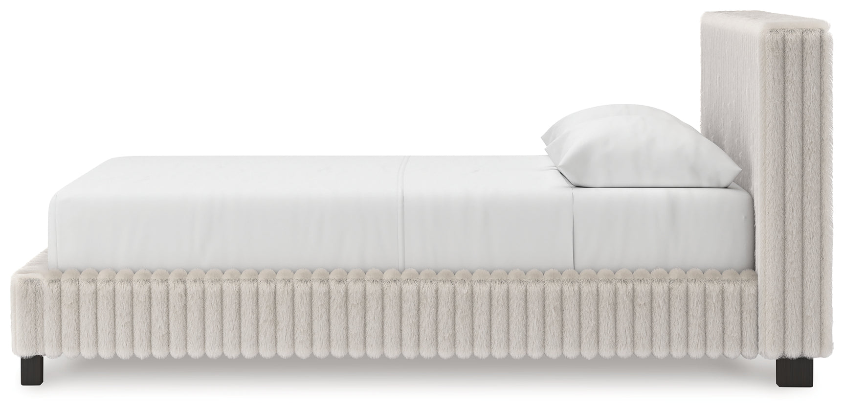 Zuraleus White Queen Upholstered Bed
