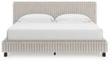 Zuraleus White King Upholstered Bed