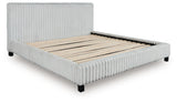 Zuraleus White King Upholstered Bed