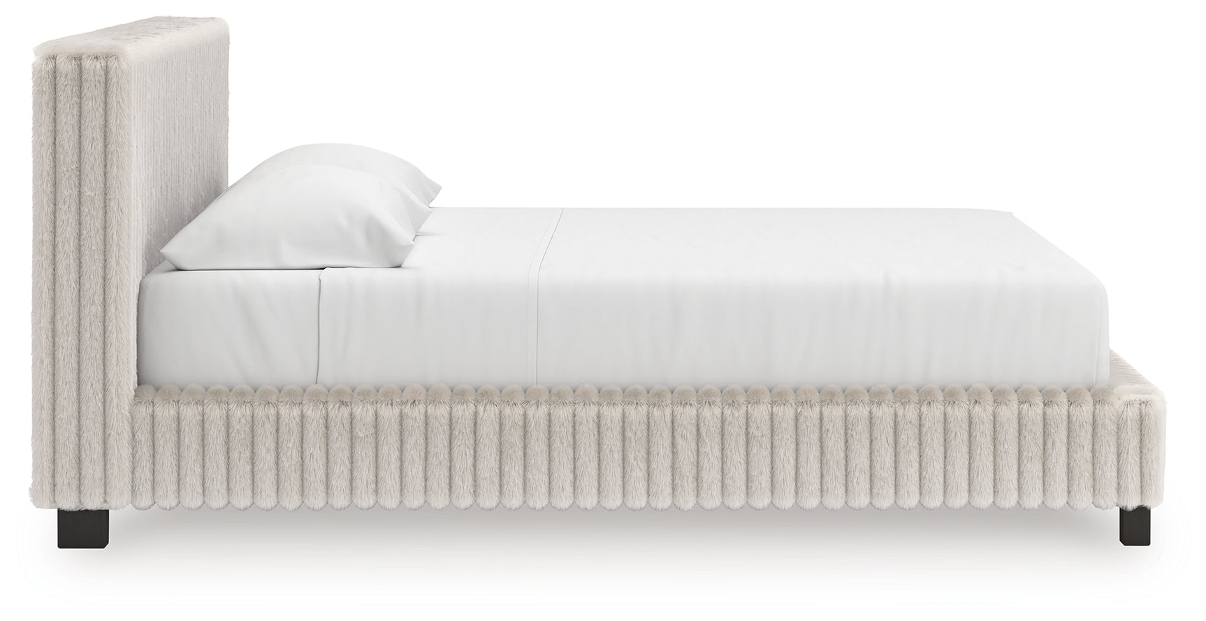 Zuraleus White King Upholstered Bed