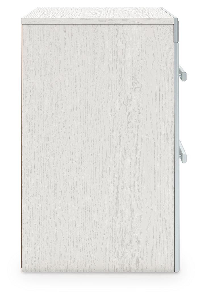 Zuraleus White Upholstered Panel Platform Storage Bedroom Set view 23