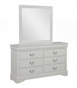 Louis Philip Greige Sleigh Panel Bedroom Set view 7