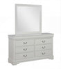 Louis Philip Greige Dresser and Mirror from Ella Furniture