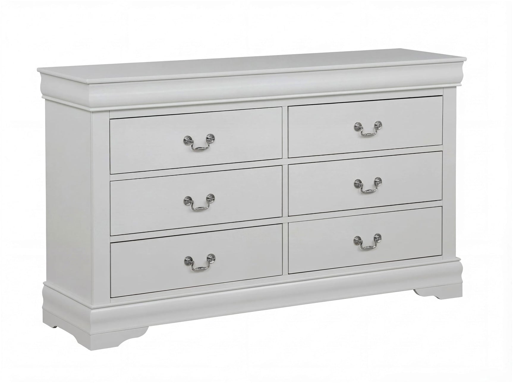 Louis Philip Greige Sleigh Panel Bedroom Set view 8