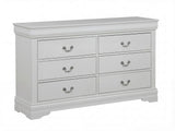Louis Philip Greige Dresser and Mirror view 2