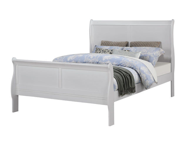 Louis Philip Greige Sleigh Panel Full Bed from Ella Furniture