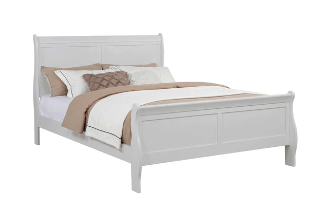 Louis Philip Greige Sleigh Panel Queen Bed from Ella Furniture