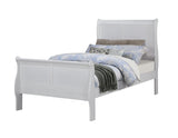 Louis Philip Greige Sleigh Panel Twin Bed from Ella Furniture